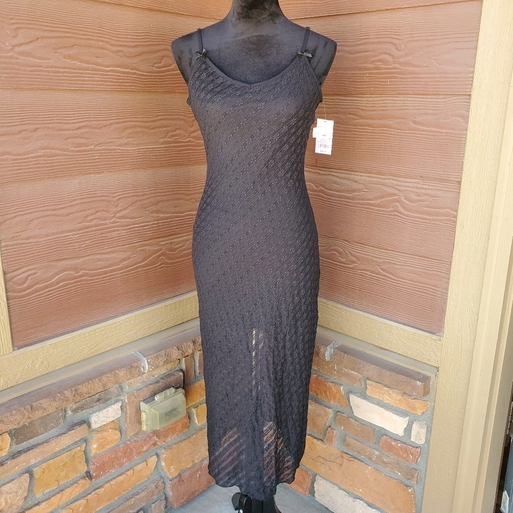 NWT Wild Fable Women's Bow Lace Midi Dress Size XS Black - Picture 4 of 16